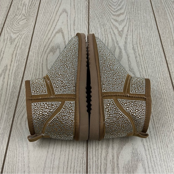 I.N.C. International Concepts Ariee Mini Cold Weather Booties 8M Tan Bling $60 - Picture 3 of 8